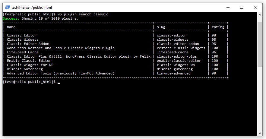 What is WP-CLI? A Beginner’s Guide, Installing and managing plugins 3