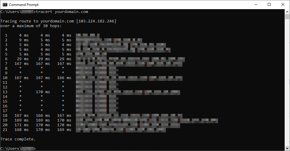 Traceroute Command Windows Mac Linux, Windows 2