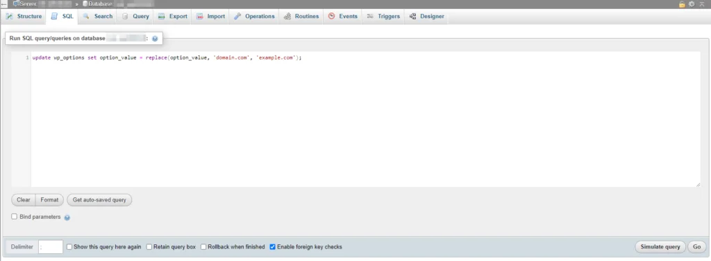 Search Replace WordPress Database, Replace database entries via phpMyAdmin 2